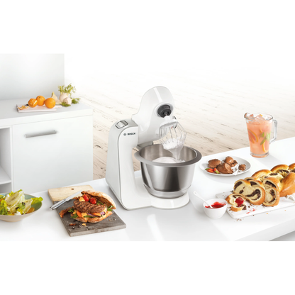 عجانة ومحضرة طعام بوش (Bosch) سيريس 4 MUM5 قوة 1000 واط، وعاء ستانلس 3.9 لتر، 7 سرعات – موديل MUM58258