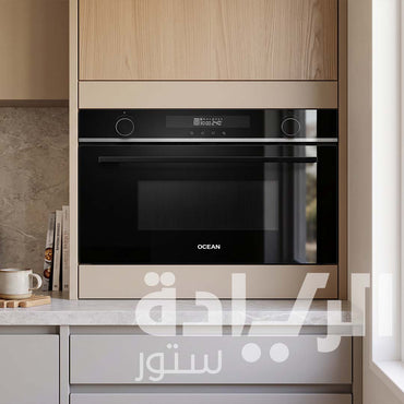ميكروويف بلت إن أوشن (Ocean) 60 سم سعة 34 لتر مع قلاية هوائية كونفكشن (2300 واط)، شواية (1100 واط) – موديل MWOI 349 TCGA B