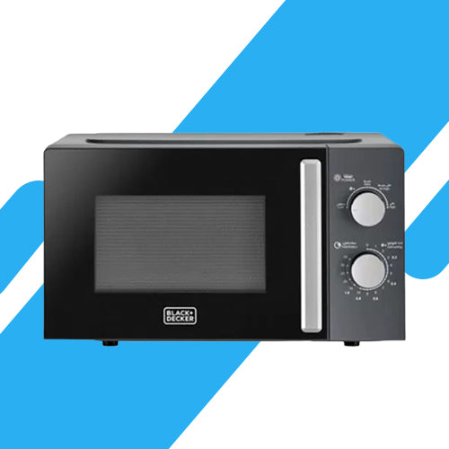 ميكروويف بلاك أند ديكر 20 لتر – 700 وات – أسود ورصاصي – موديل – MZ2015P
