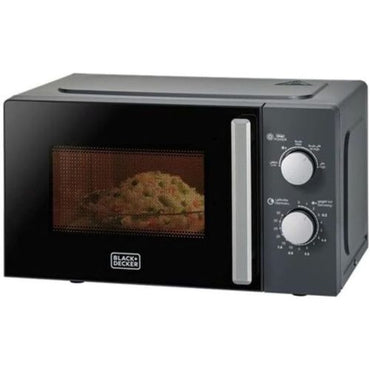 ميكروويف بلاك أند ديكر 20 لتر – 700 وات – أسود ورصاصي – موديل – MZ2015P