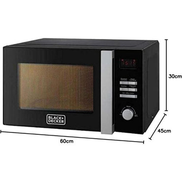 ميكروويف ديجيتال بسعة 28 لتر، 900 واط، من بلاك اند ديكر موديل MZ2800PG