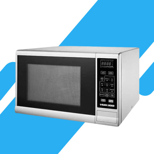 ميكروويف ديجيتال بلاك اند ديكر مع شواية – 30 لتر – 900 واط – لون فضي موديل - MZ3000PG