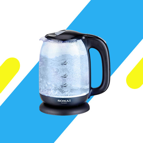 غلاية سوناي زجاج كهربائية 2200 وات - 1.7 لتر