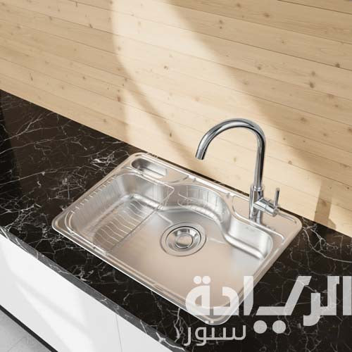 حوض مطبخ بيورتي كوري – ستانلس ستيل 304 – مقاس 75×48 سم - موديل - NDJIS 750 PF