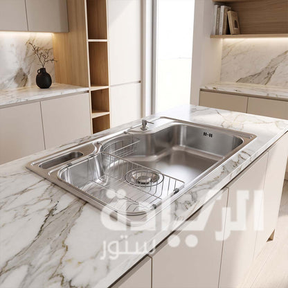 Purity Korean Kitchen Sink - Stainless Steel 304 - Size 75x48 cm - Model - NDJIS 750 PF - Purity