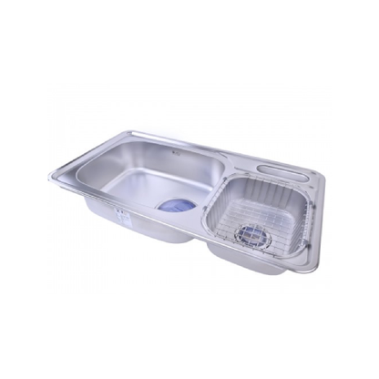 حوض مطبخ استانليس ماركة بيورتي الكوري مقاس 87*48 موديل - NISD 870 L R