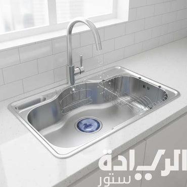 حوض كورينا للمطبخ - استانلس ستيل - الموديل NJIS 750 PF