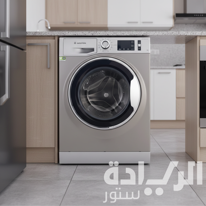 غسالة ملابس اريستون (Ariston) فول أوتوماتيك 9 كيلو إنفرتر – فضي – بخار 1400 لفة NLM11 946 SC A EX