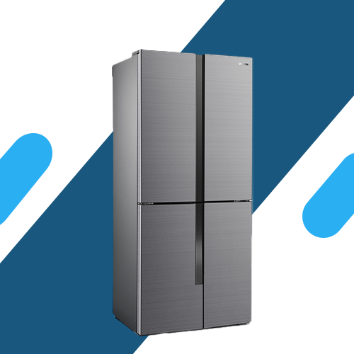 ثلاجة جورينيا – 4 أبواب – 394 لتر – كريسب زون – تبريد متعدد – إضاءة LED - موديل - NRM8181MX