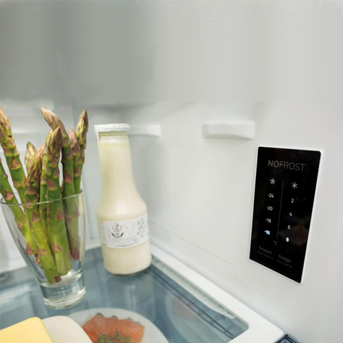 ثلاجة جورينيا – 4 أبواب – 394 لتر – كريسب زون – تبريد متعدد – إضاءة LED - موديل - NRM8181MX