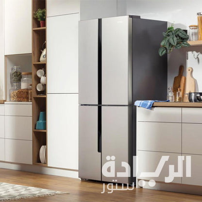 ثلاجة جورينيا – 4 أبواب – 394 لتر – كريسب زون – تبريد متعدد – إضاءة LED - موديل - NRM8181MX