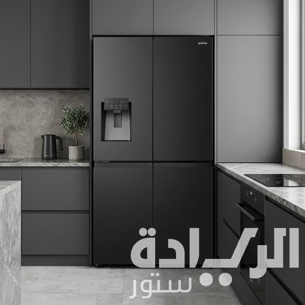 ثلاجة لون أسود - 565 لتر صافي - 90 سم من ماركة جورينيا - موديل - NRM9181SBI