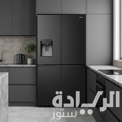 ثلاجة لون أسود - 565 لتر صافي - 90 سم من ماركة جورينيا - موديل - NRM9181SBI