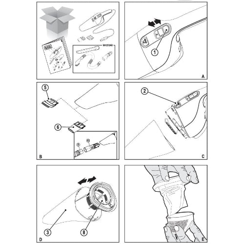 مكنسة كهربائية بلاك أند ديكر للسيارات – 12 فولت – موديل - NV1200AV