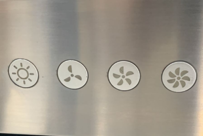 شفاط مطبخ إيكوماتيك هرمي ستانلس ستيل 60 سم بقوة شفط 650 م³/ساعة موديل - H66D