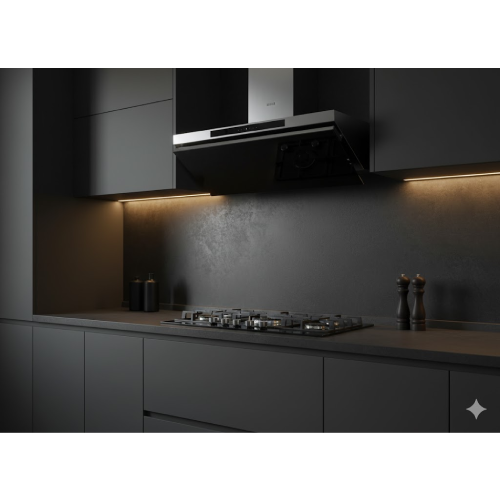 شفاط ديكوري بلت ان بيورتي ستانليس - 90 سم - قوة شفط 600 م3/س موديل GOLDEN Softo