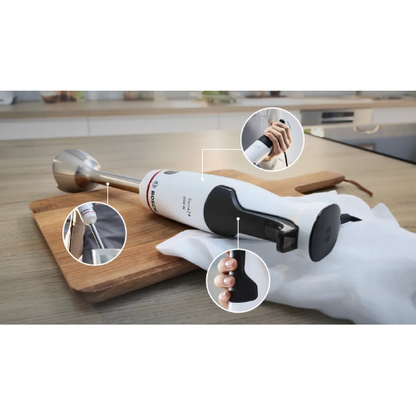 هاند بلندر بوش 800 وات مع 4 شفرات وملحقات متعددة – تصميم مريح  – موديل – MSM4W420