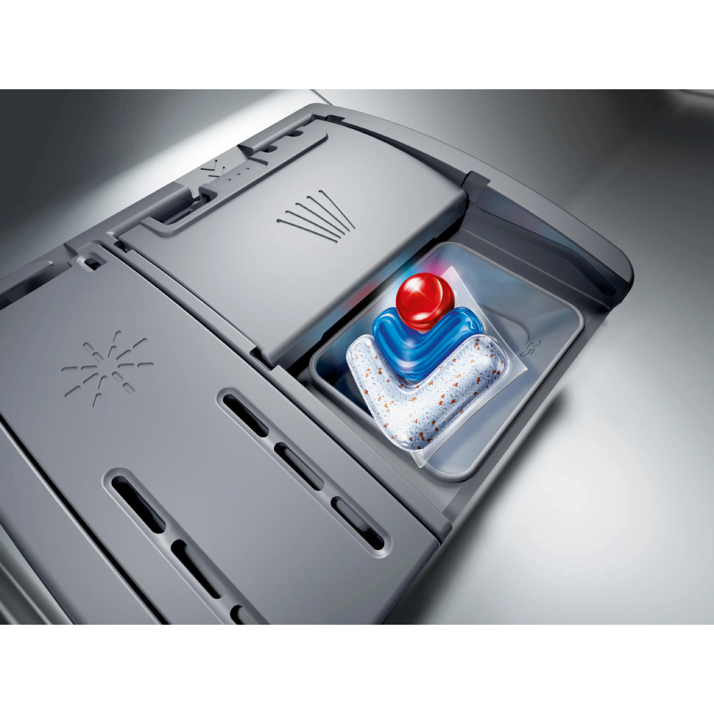 غسالة أطباق بوش (BOSCH) سيريس 6 مقاس 60 سم – 14 فرد – 6 برامج – إنترنت Home Connect – أسود مفرش – موديل SMP6EMC00V