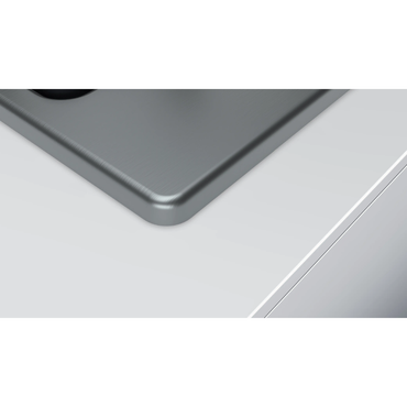 مسطح بلت إن غاز بوش 60 سم ستانلس ستيل - 4 شعلة وحوامل حديد زهر - PGP6B5K60Q