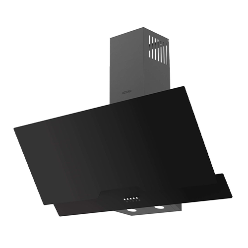 شفاط مطبخ ديكوري أوشن 90 سم - قوة شفط 450 م³/ساعة - أسود – موديل – ODCHR 94 BG CF