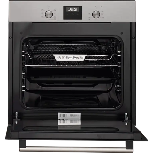 فرن بلت إن كهرباء أوشن 60 سم، سعة 60 لتر، باب زجاج أسود، شواية كهربائية - موديل - OEOF 68 I TC