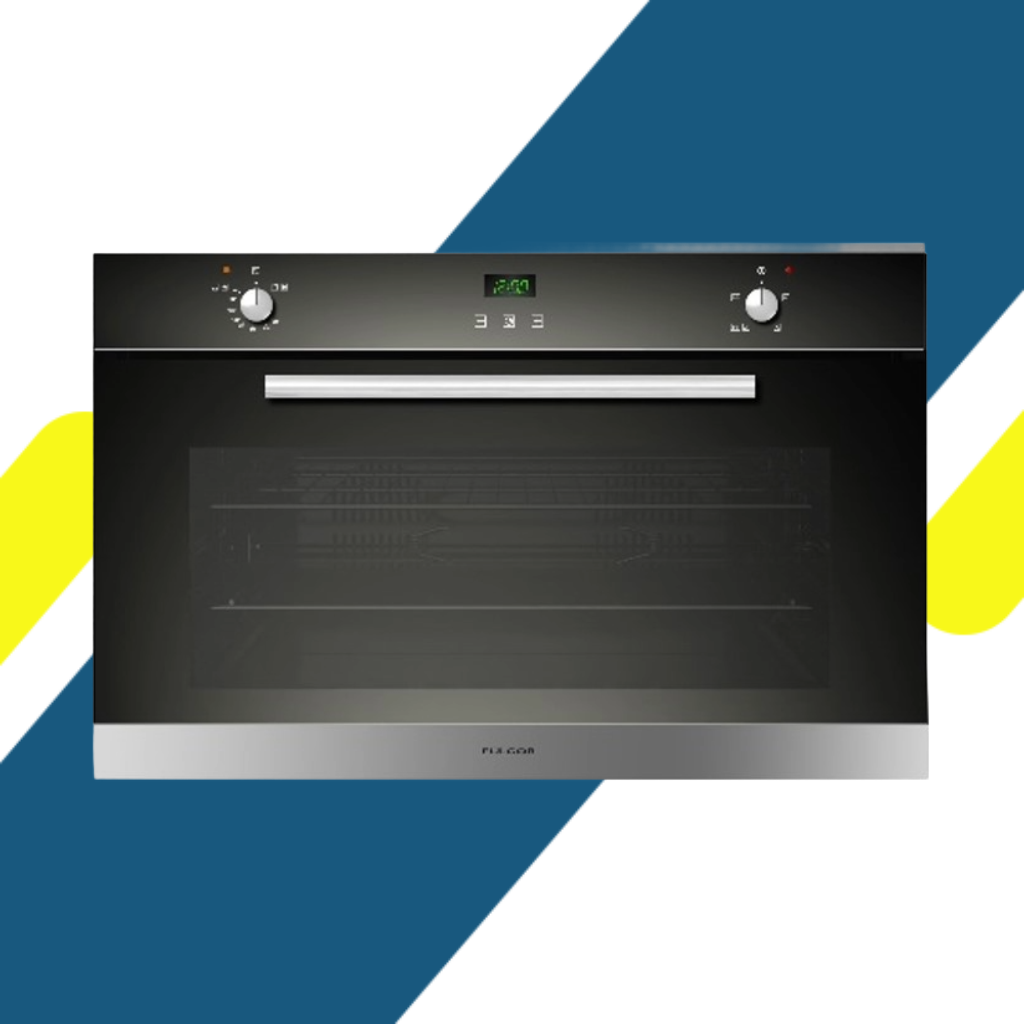 فرن كهرباء بلت إن فولجر Fulgor  90 سم زجاج أسود سعة 100 لتر –  تايمر ديجيتال – موديل OF EE D 95 S XL BG AF 2T