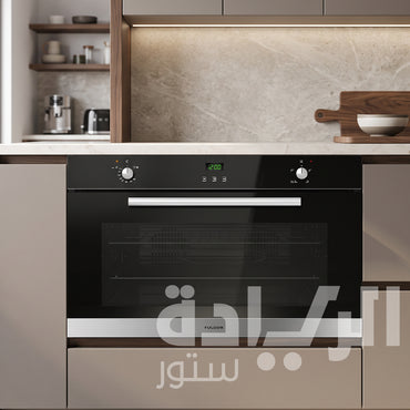 فرن غاز بلت إن فولجر Fulgor 90 سم زجاج أسود سعة 91 لتر – تايمر ديجيتال أمان كامل – موديل OF GG D 95 S XL BG 2T Es