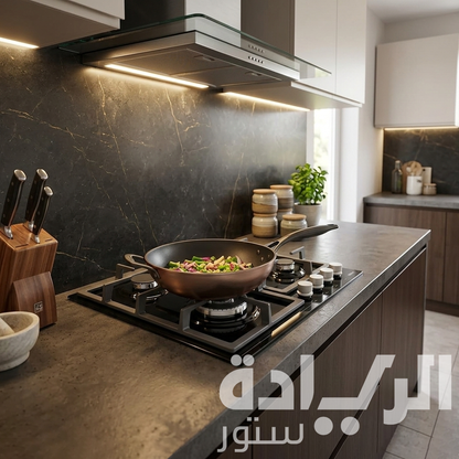 Ocean Built-in Gas Hob 60 cm Black – 4 Burners – Model – OGGHF 64 NI PRO SV