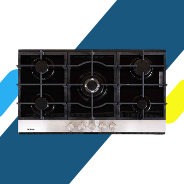 بوتاجاز بلت إن غاز أوشن 90 سم أسود زجاج 5 شعلة – موديل – OGGHF 95 NI PRO SV