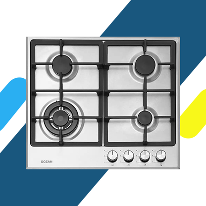 بوتاجاز غاز بلت إن أوشن 60 سم ستانلس ستيل – موديل – OGHF 64 I PRO SV