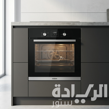 فرن غاز بلت إن أوشن 60 سم زجاج أسود – سعة 54 لتر، شواية غاز، شاشة تاتش ديجيتال، كاتاليتيك، موديل - OGVOF 64 NR C TC SV