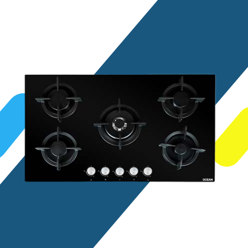 بوتاجاز بلت إن غاز أوبشن 90 سم أسود زجاج 5 شعلة – موديل – OHGG R9401N PRO SV