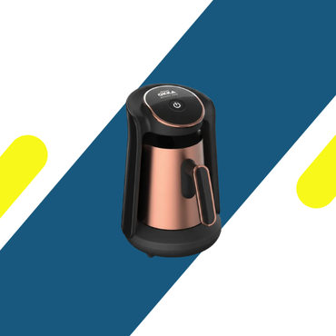 ماكينة تحضير القهوة التركية أرزوم أوكا مينيو برو - وعاء ستانلس ستيل - أسود × نحاسي - موديل OK0010