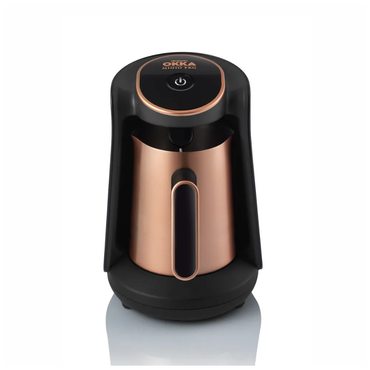 ماكينة تحضير القهوة التركية أرزوم أوكا مينيو برو - وعاء ستانلس ستيل - أسود × نحاسي - موديل OK0010