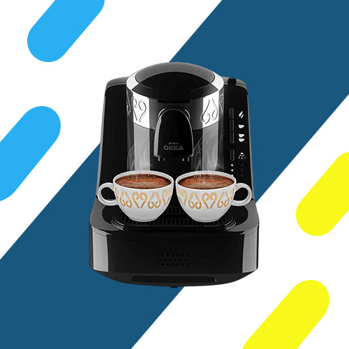 أرزوم أوكا أوتوماتيك ماكينة القهوة التركية –  أسود – موديل - OK002-BLACK بقوة 710 واط