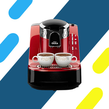 أرزوم أوكا أوتوماتيك ماكينة القهوة التركية – أحمر – موديل - OK002-N