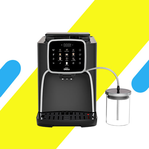 ماكينة أرزوم أوكا اسبريسو برو أم الأوتوماتيكية بالكامل – أسود/فضي موديل – OK0028-05