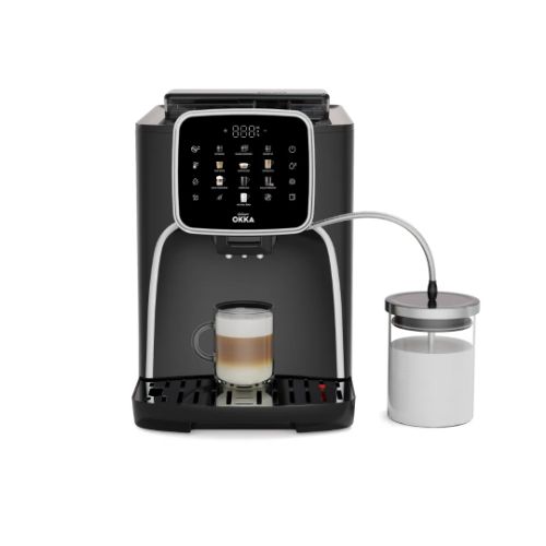 ماكينة أرزوم أوكا اسبريسو برو أم الأوتوماتيكية بالكامل – أسود/فضي موديل – OK0028-05