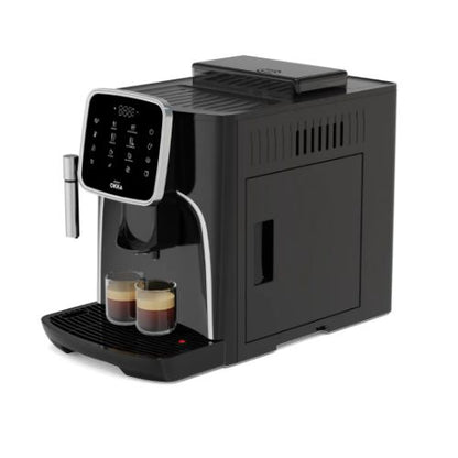 ماكينة أوكا إسبريسو برو أوتوماتيكية بالكامل من أرزوم – أسود/فضي – OK0030-05