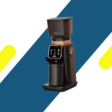 مطحنة قهوة أرزوم أوكا ماستر جرايند أسود ونحاسي 60 درجة طحن