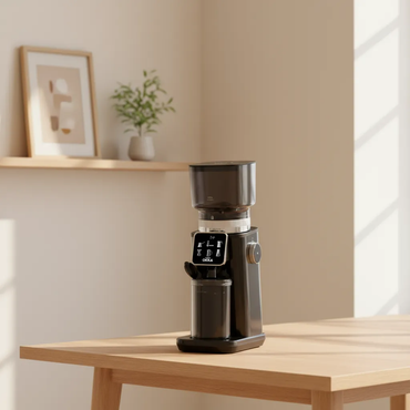 مطحنة قهوة أرزوم أوكا ماستر جرايند - 60 درجة طحن احترافية - أسود × فضي - موديل OK0044-05