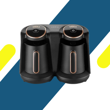 ماكينة تحضير القهوة التركية أرزوم أوكا مينيو ديو - تحضير 8 أكواب في وقت واحد - 880 وات - موديل OK006