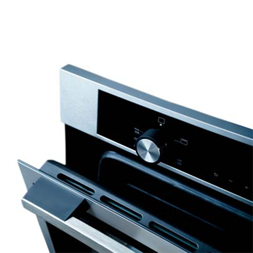 فرن أوشن غاز 60 سم INOX بباب زجاج أسود – شواية غاز – شواية دوارة – Air Fryer – شاشة LED – تنظيف كاتاليتيك – موديل OOGR 65 IECF2 SV