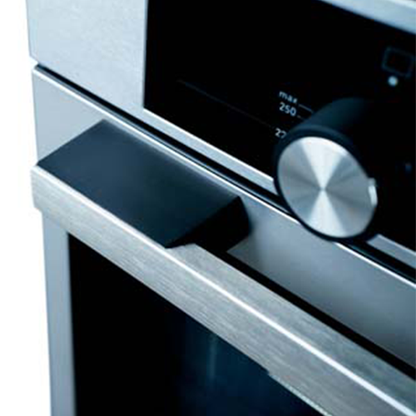 فرن أوشن غاز 60 سم INOX بباب زجاج أسود – شواية غاز – شواية دوارة – Air Fryer – شاشة LED – تنظيف كاتاليتيك – موديل OOGR 65 IECF2 SV