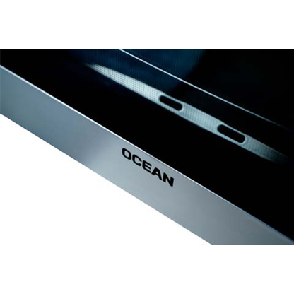 فرن أوشن غاز 60 سم INOX بباب زجاج أسود – شواية غاز – شواية دوارة – Air Fryer – شاشة LED – تنظيف كاتاليتيك – موديل OOGR 65 IECF2 SV