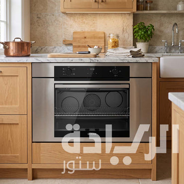 Ocean 90cm Stainless Steel Built-in Gas Oven, 3 Fans (2 Cooling + 1 Cooking), Air Fryer, Catalytic Cleaning – Model OOGR95 IL ECF2 SV