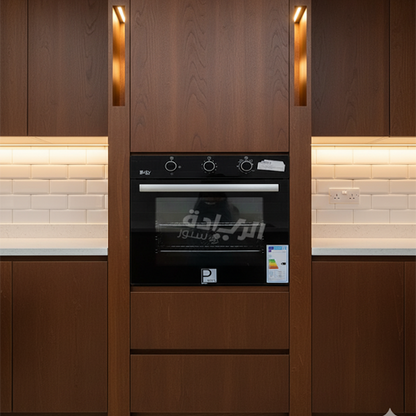 فرن بيورتي بلت ان غاز 60 سم أسود مع شواية - موديل - OPT602GG