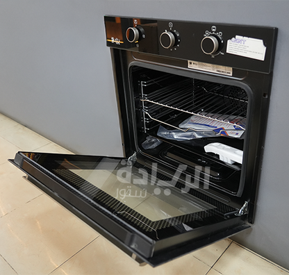 فرن بيورتي بلت ان غاز 60 سم أسود مع شواية - موديل - OPT602GG