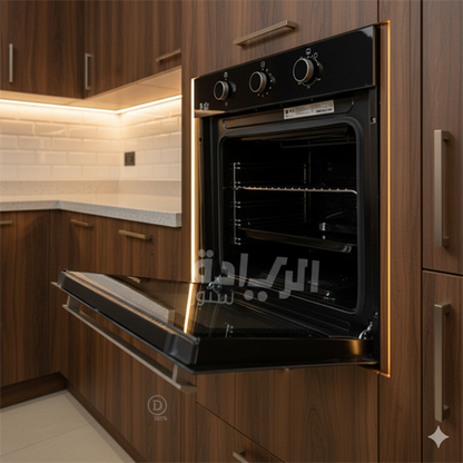 فرن بيورتي بلت ان غاز 60 سم أسود مع شواية - موديل - OPT602GG