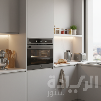 بيورتي فرن ديجتال بلت إن غاز بشواية غاز 90 سم سيلفر 97 لتر - موديل - OPT901DARK GXD